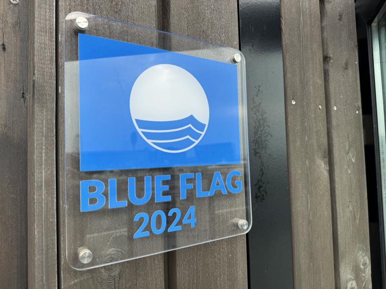 Blue Flag Sign