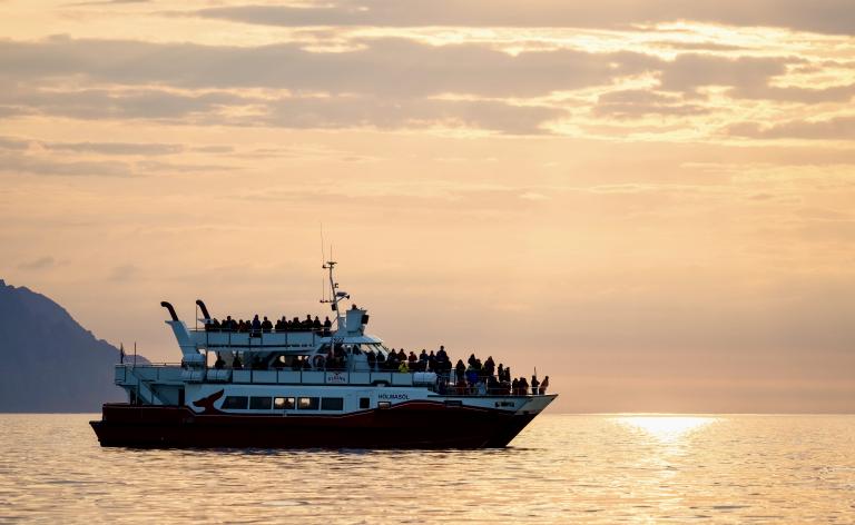 hólmasól during sunset