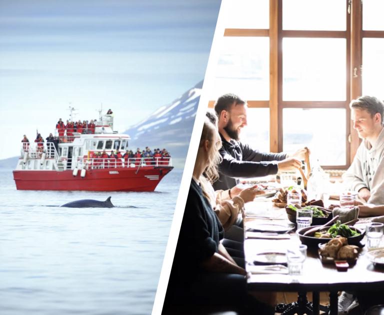whales and food walk