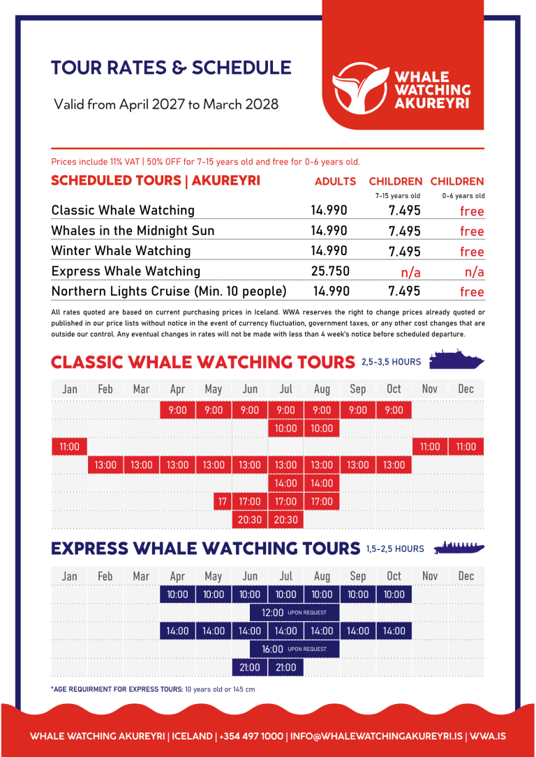2027-2028 price list